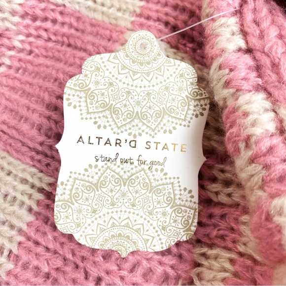 Altar’d State Shannon Chunky Checked Cardigan Size S/M - Picture 6 of 7